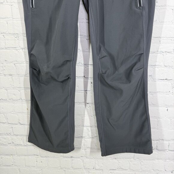 Lululemon Run Free Pants Women Size 8 Gray Pockets Coal Heathered Mid Rise Cozy - Picture 4 of 14